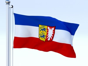 animated schleswig-holstein german state flag Modello 3D