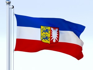animated schleswig-holstein german state flag Modello 3D
