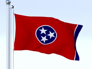 animated tennessee flag 3D Модель