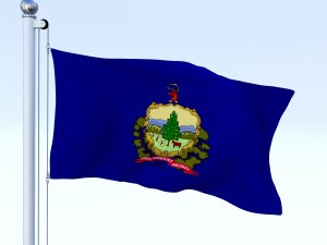 animated vermont flag 3Dモデル