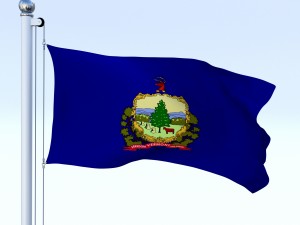 animated vermont flag 3Dモデル