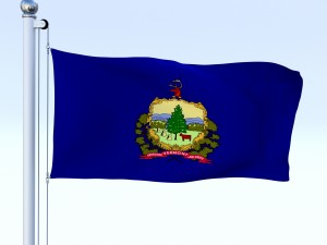 animated vermont flag 3Dモデル