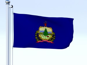animated vermont flag 3Dモデル