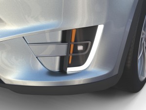 tesla model x silver with interior and chassis Model 3D