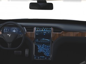 tesla model x silver with interior Modèle 3D