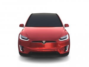 tesla model x red 3D Model