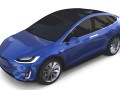 Tesla Model X Blue 3D-Modell