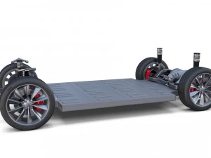 tesla model x p100d awd chassis 3D Model