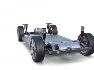 tesla model x p100d awd chassis Modelo 3D