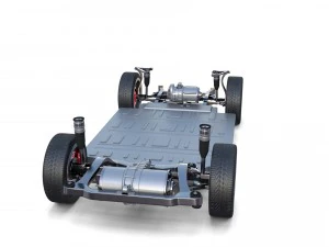 tesla model x p100d awd chassis 3D Model