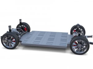 tesla model x p100d awd chassis 3D Model