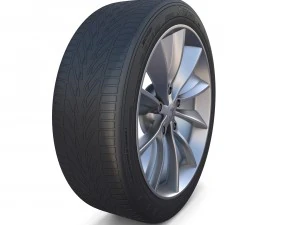tesla model x wheel 3D Model