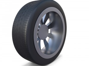 tesla model x wheel 3Dモデル
