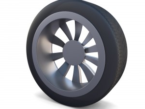 tesla model x wheel 3Dモデル