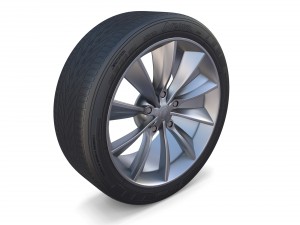 tesla model x wheel 3Dモデル