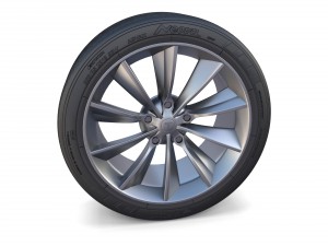 tesla model x wheel 3Dモデル