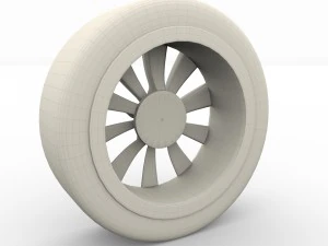 tesla model x wheel 3D Model