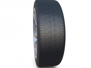 tesla model x wheel and brake 3D Model