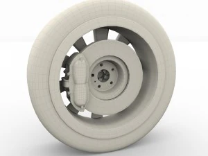 tesla model x wheel and brake 3D Model
