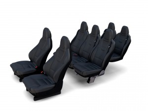 tesla model x seats 3D Model