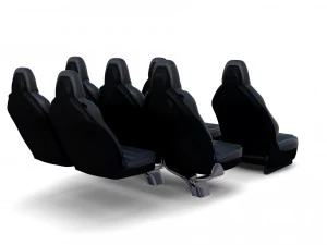 tesla model x seats 3D Model