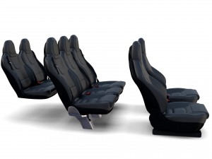 tesla model x seats 3D मॉडल