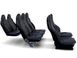 tesla model x seats 3D Model