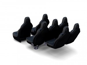tesla model x seats 3D मॉडल