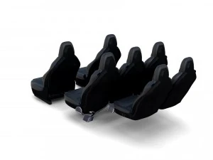 tesla model x seats 3D Model