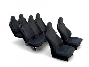 tesla model x seats 3D Model
