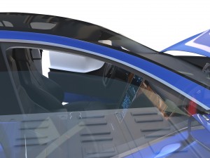 tesla model s 2016 blue with interior and chassis 3D मॉडल