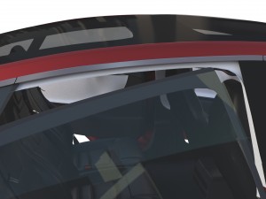 tesla model s 2016 red with interior 3D मॉडल