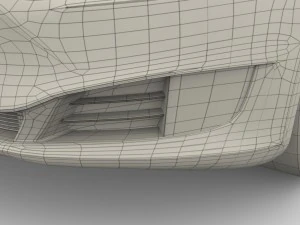 tesla model s 2016 red with interior 3D Model