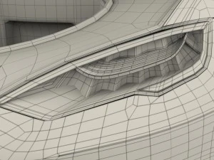 tesla model s 2016 red with interior 3D Model