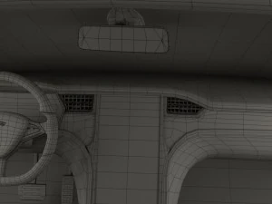 tesla model s 2016 red with interior 3D Model