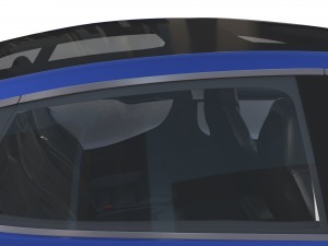 tesla model s 2016 blue with interior Modèle 3D