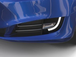 tesla model s 2016 blue with interior 3D Model