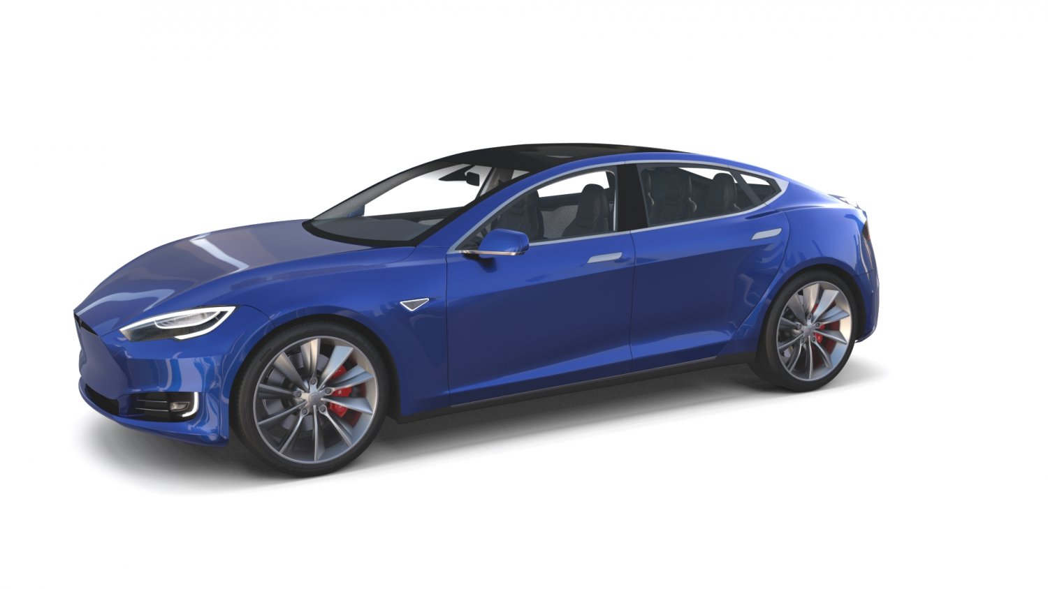 Tesla model s Blue