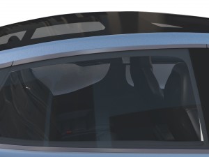 tesla model s 2016 silver with interior 3D Model