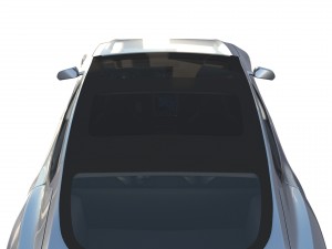 tesla model s 2016 silver with interior 3D Model