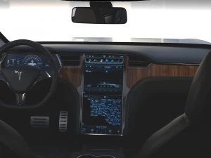 tesla model s 2016 silver with interior and chassis model 3D Model
