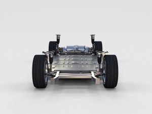 tesla model s 2016 silver with interior and chassis model 3Dモデル