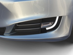 tesla model s 2016 silver with interior and chassis model 3Dモデル