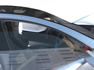 tesla model s 2016 silver with interior and chassis model 3D Model