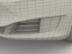 tesla model s 2016 silver with interior and chassis model 3Dモデル