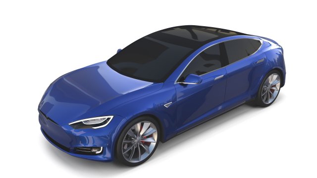 tesla model s 2016 blue Modèle 3D .c4d .max .obj .3ds .fbx .stl .blend 