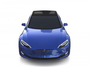 tesla model s 2016 blue Modèle 3D