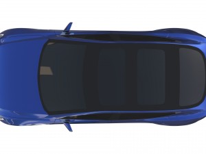 tesla model s 2016 blue Modèle 3D