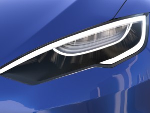 tesla model s 2016 blue Modèle 3D