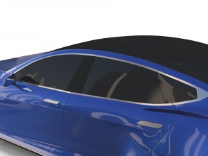 tesla model s 2016 blue Modèle 3D